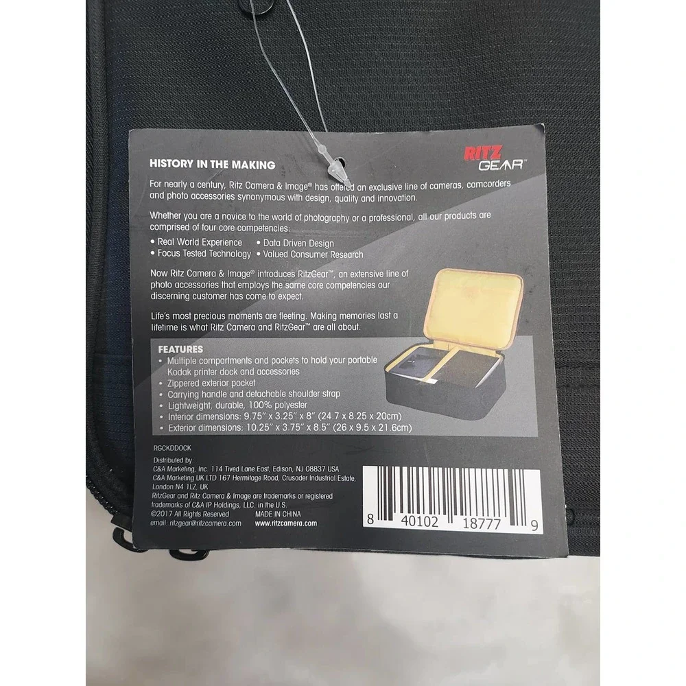 Ritz Gear KODAK Printer Dock Black Case
